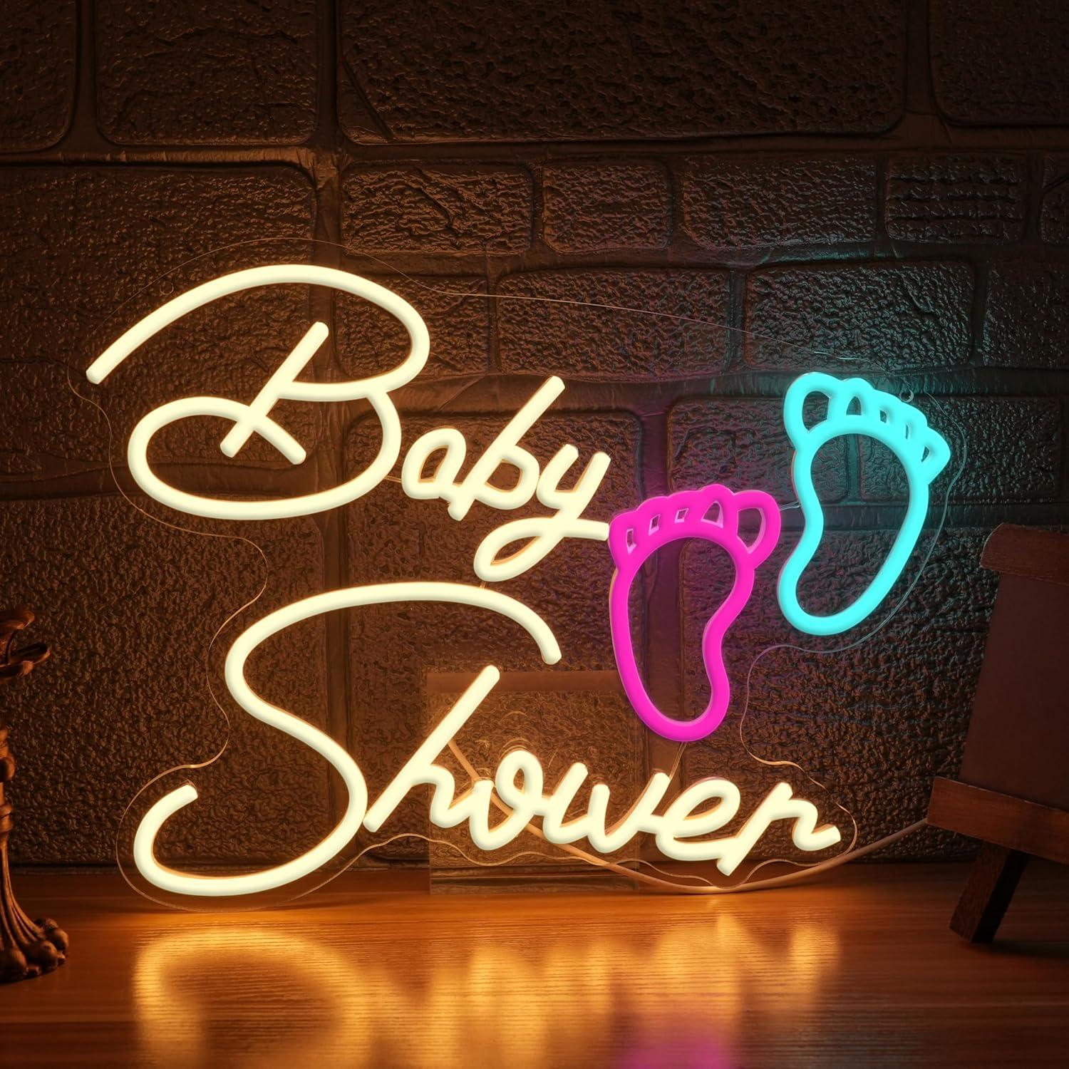 Neon Sign Party - Baby Shower Neonbord Oh Baby USB