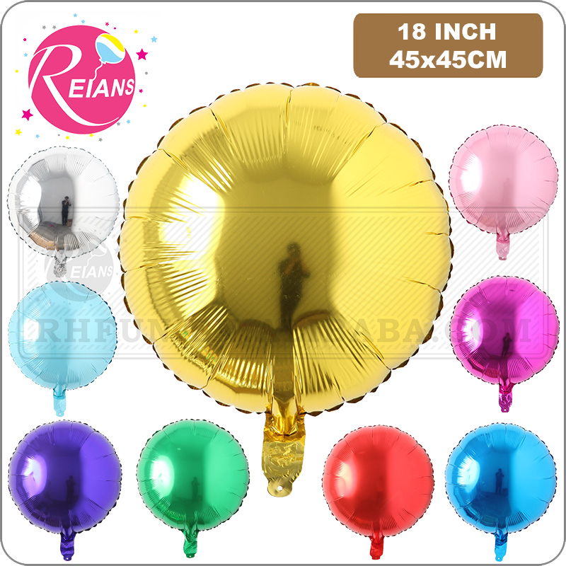 Party Event Supplier - Feestartikelen, 18 Inch Ronde Aluminium Ballonnen,