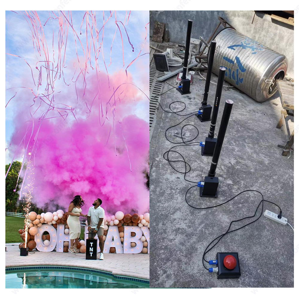Confetti Cannon Tube - Confetti Elektrische Kanonmachine Single Shot Launcher