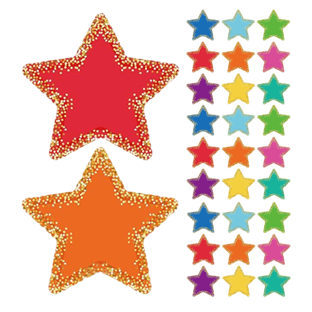 1 set kleurrijke sterrenpapier - Papercraft Supply Confetti recensie en prijs