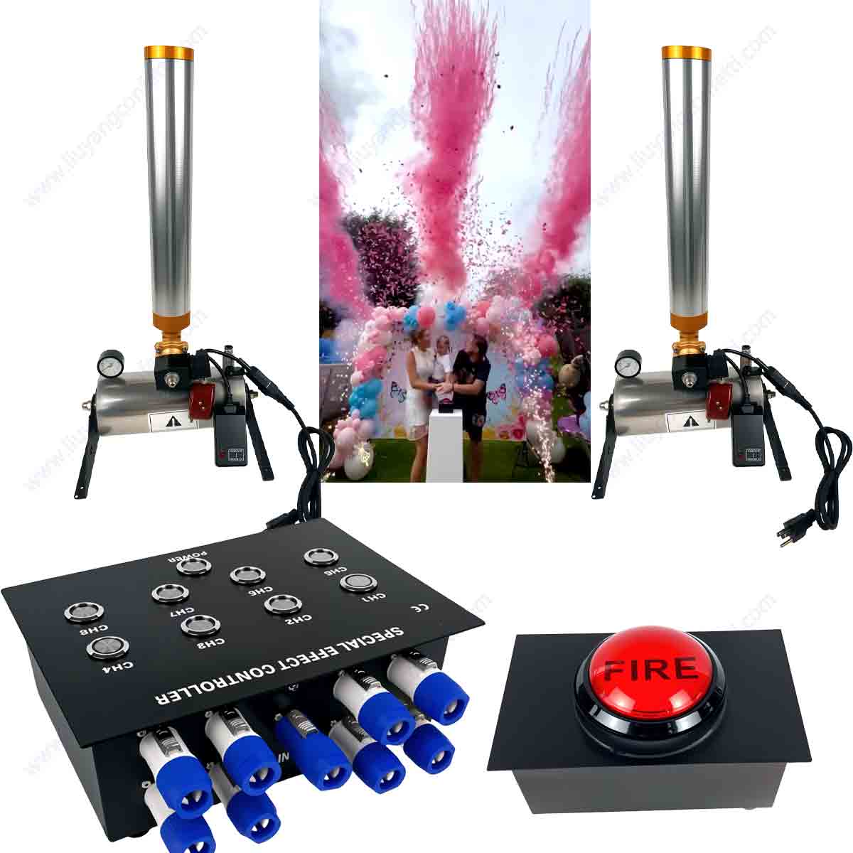 Geslacht onthullen rook 8-weg  - Confetti Cannon Tube recensie en prijs