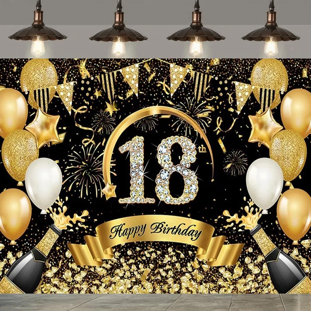 Zwart gouden ballonster papier - Party Banner Gold recensie en prijs